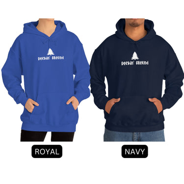 Christmas Tree Rockin Round Hoodie for Men